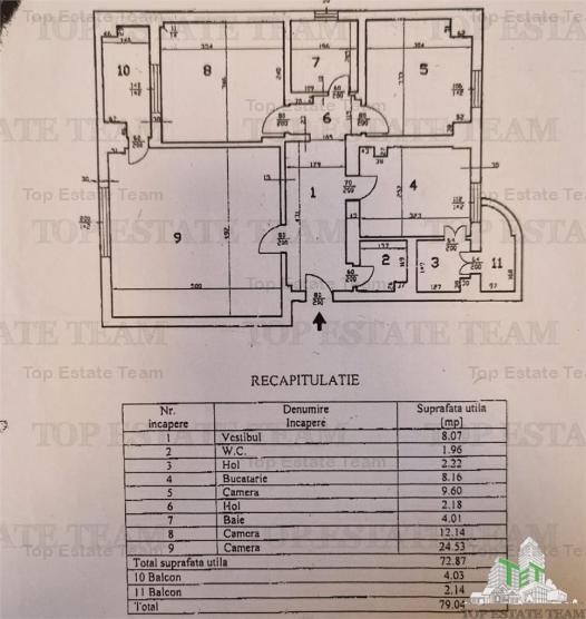 Apartament 3 Camere cu parcare de Inchiriat Bd. Decebal