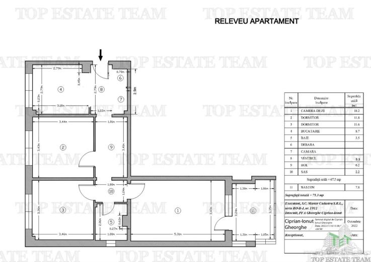 Apartament/Salon masaj 3 camere decomandat de inchiriat P-ta Delfinului