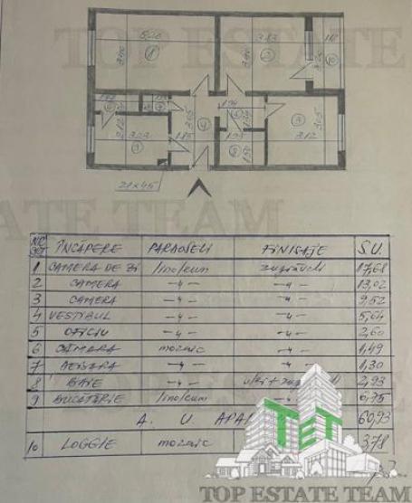 Apartament de vanzare cu 3 camere | Baba Novac - Campia Libertatii