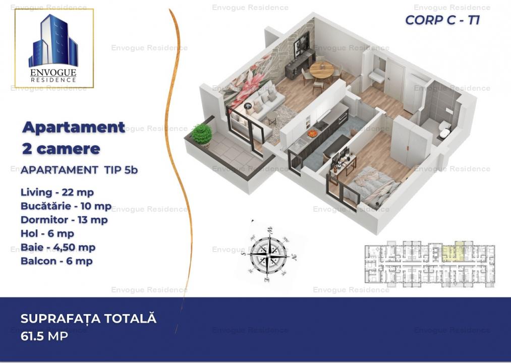 2 Camere DECOMANDAT - 1.000 euro REDUCERE - Finisat - Bd. Iuliu Maniu