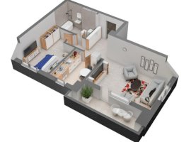 Apartament 2 camere - bloc nou - Dacia