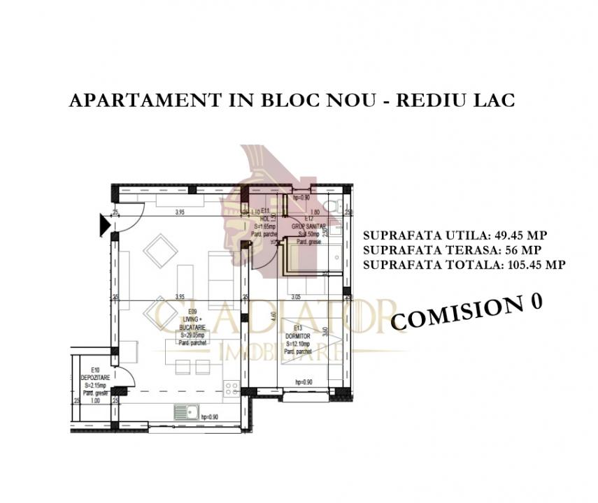 Apartament 2 camere, open-space, deosebit, Pacurari - Rediu