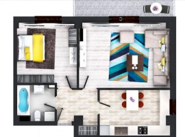 Apartament 2 camere, Bucium, Cartier Residential