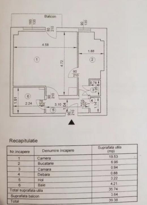 Apartament 1 camere - Lunca Cetatuii