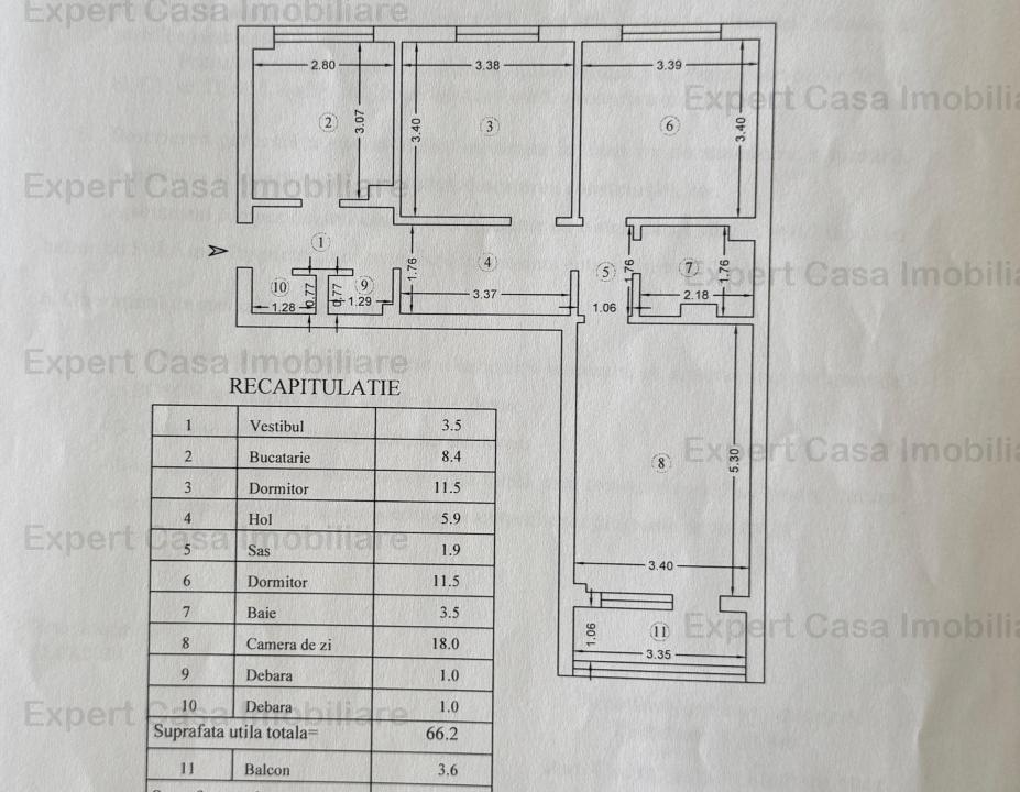 Apartament 3 Camere Piata Voievozilor