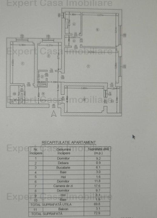 Apartment cu 4 camere Podu Ros