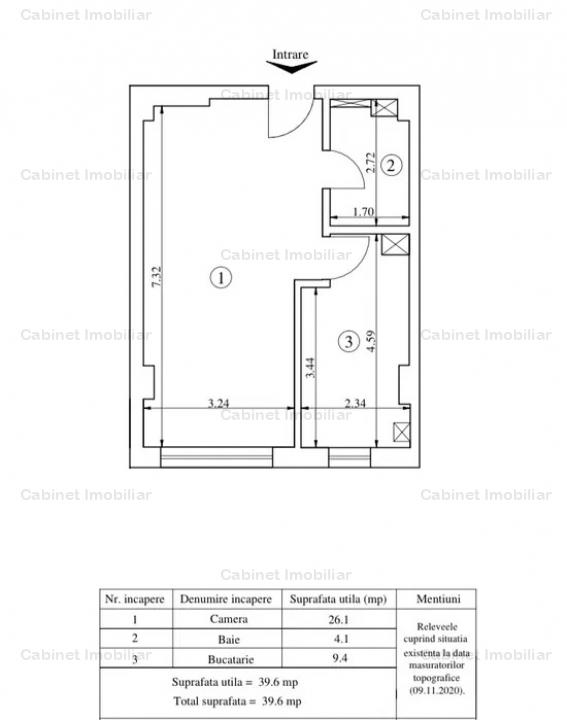 Apartament 1 camera decomandat, Etaj 1,bloc 2021,ZONA GALATA