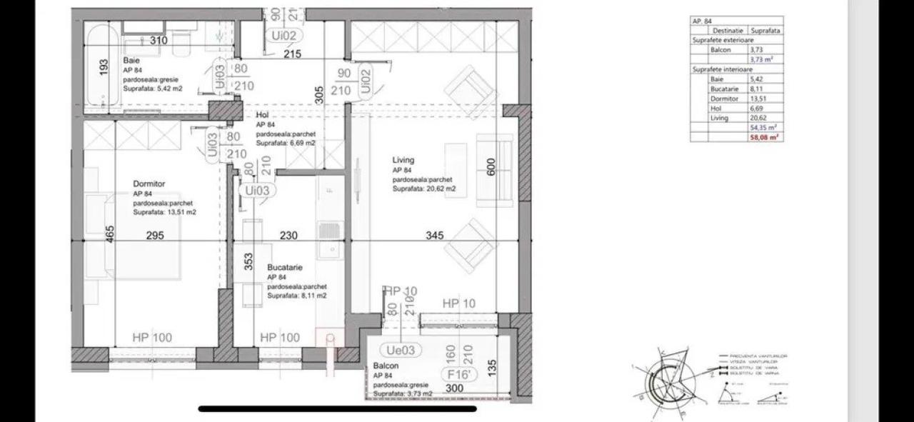 Ap 2 camere decomandat - zona Rulmentul (Vivamus)