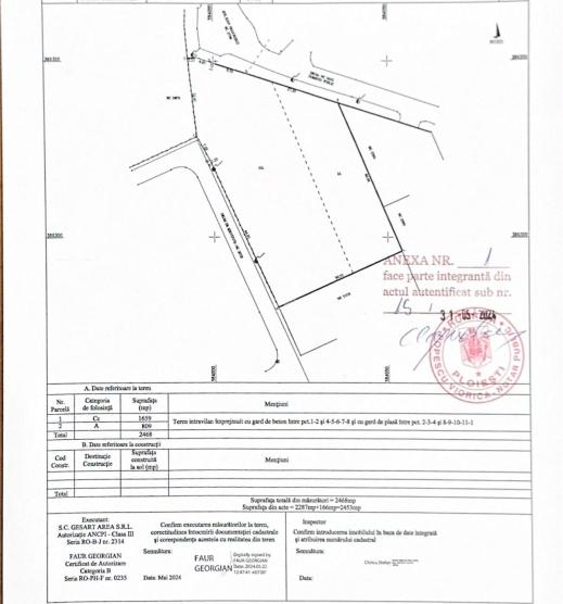 Teren intravilan, imprejmuit cu gard de beton, situat in selectul cartier Mica Roma din Bucov, la cateva minute de centrul orasului Ploiesti