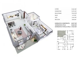 2 camere Decebal - bloc nou 2022