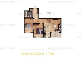 Apartament 3 camere  Pantelimon  65.97 mp utili