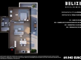 APARTAMENT 2 CAMERE BLOC FINALIZAT TERASA 22 MP