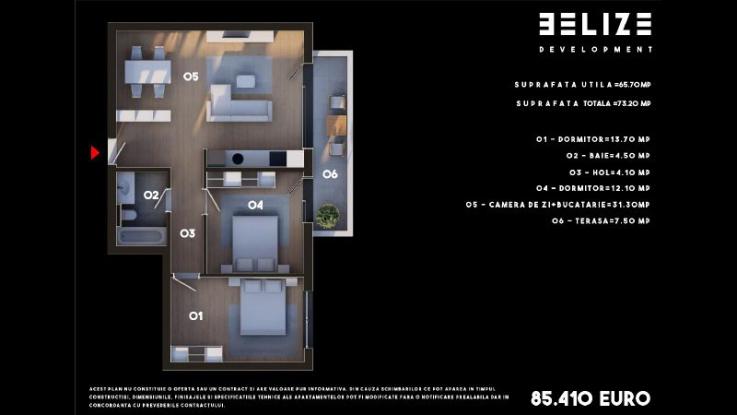 APARTAMENT 3 CAMERE BLOC FINALIZAT TERASA SPAȚIOASĂ