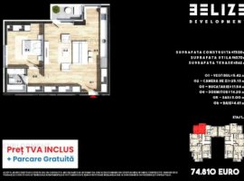 APARTAMENT 2 CAMERE BLOC NOU CERNICA PARCARE GRATIS