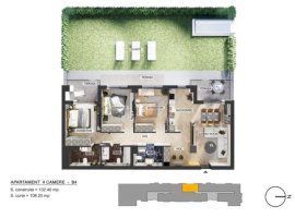 Apartament 4 camere | Plaza Pipera | Curte privata | Bloc finalizat