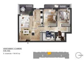 Apartament 3 camere | Pipera Plaza | 2 Terase  | Bloc Finalizat