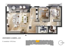 Apartament 3 camere | Pipera Plaza | Bloc Finalizat