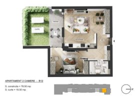 Apartament 2 camere | Pipera Plaza| Curte privata | Bloc Finalizat