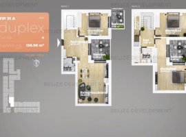 Duplex 4 camere  Piata Sudului 136.96 mp utili