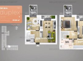 Duplex 4 camere  Piata Sudului 97.99 mp utili