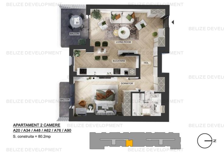 Apartament 2 camere | Pipera Plaza | 2 Terase | Bloc Finaliza