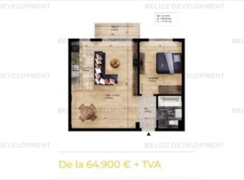 Apartament 2 camere  Pantelimon - Cernica Residence 53,20 mp utili