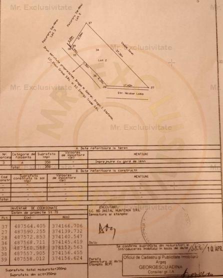 Comision 0% -Teren intravilan 350 mp Gavana - Nicolae Labis