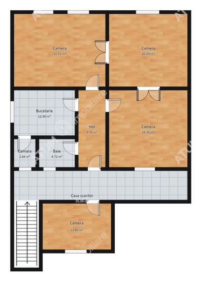 Vanzare apartament 4 camere, Central, Sibiu