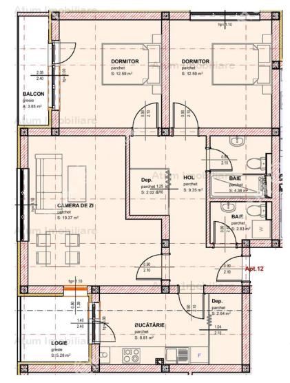 Vanzare apartament 3 camere, Vasile Aaron, Sibiu