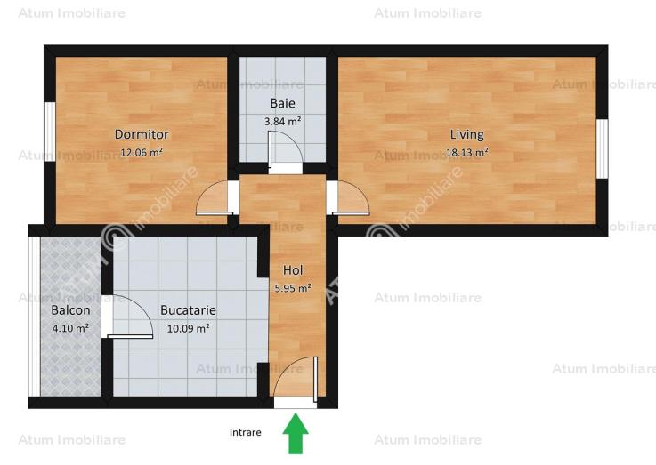 Vanzare apartament 2 camere, Strand, Sibiu