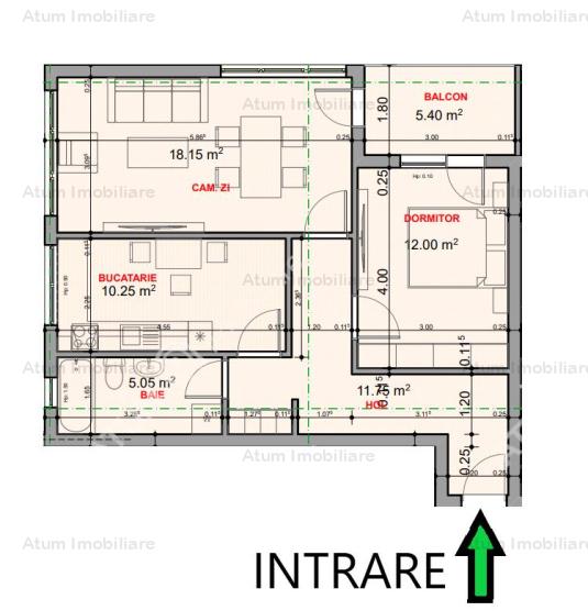 Vanzare apartament 2 camere, Terezian, Sibiu