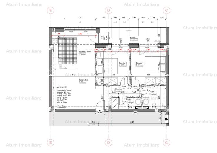 Vanzare apartament 3 camere, Central, Sibiu