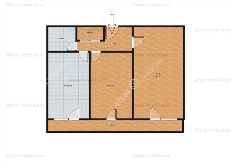 Vanzare apartament 2 camere, Central, Sibiu