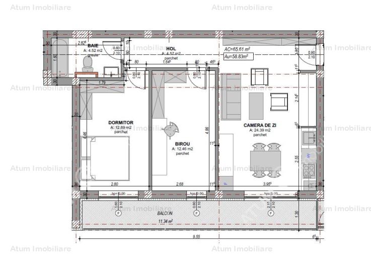 Vanzare apartament 3 camere, Bulevard Mihai Viteazu , Sibiu