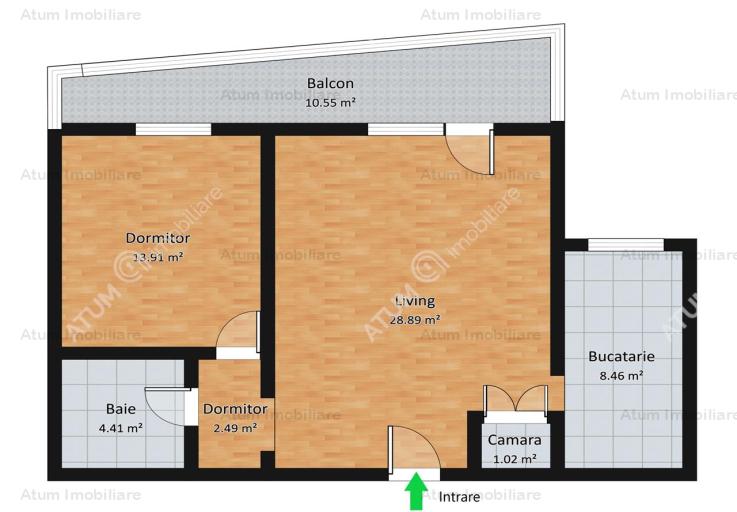 Vanzare apartament 2 camere, Hipodrom 1, Sibiu