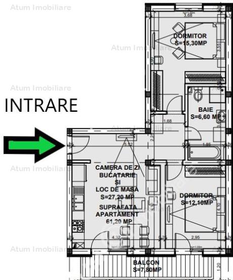 Vanzare apartament 3 camere, Bulevard Mihai Viteazu , Sibiu