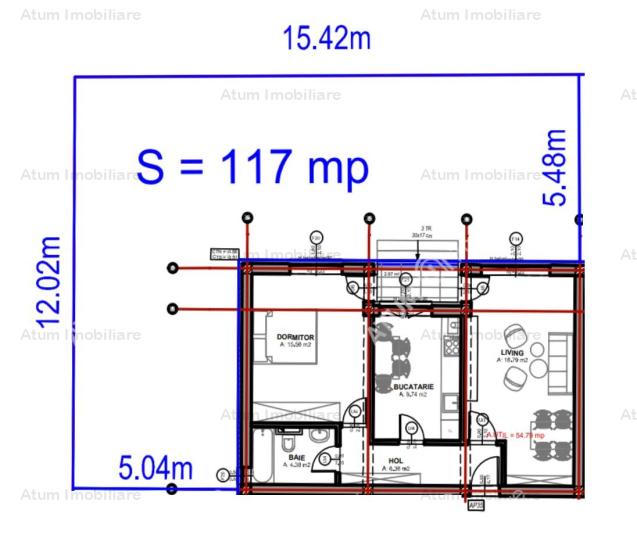 Vanzare apartament 2 camere, Bulevard Mihai Viteazu , Sibiu