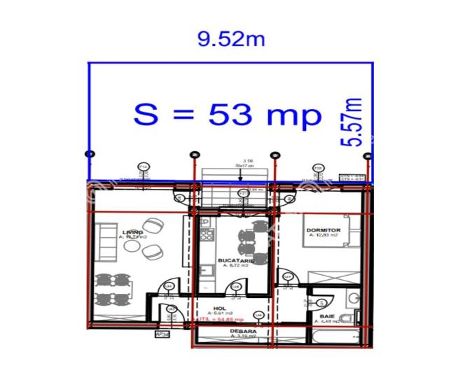 Vanzare apartament 2 camere, Bulevard Mihai Viteazu , Sibiu