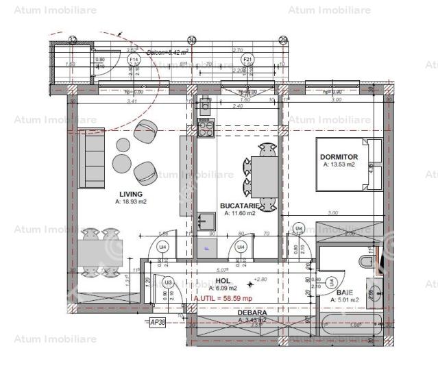 Vanzare apartament 2 camere, Bulevard Mihai Viteazu , Sibiu