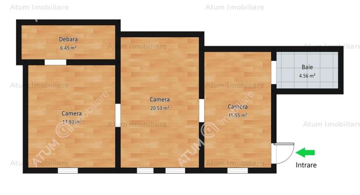 Vanzare apartament 3 camere, Central, Sibiu