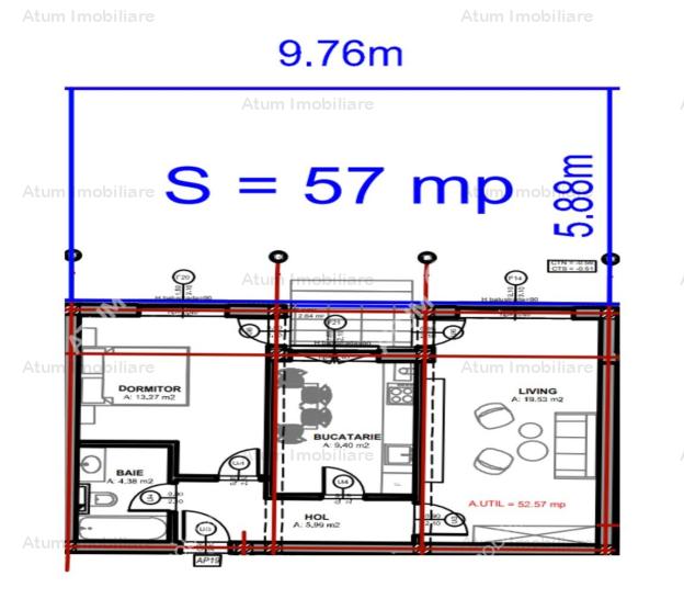 Vanzare apartament 2 camere, Bulevard Mihai Viteazu , Sibiu