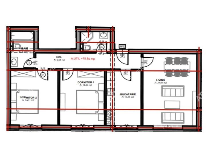 Vanzare apartament 3 camere, Bulevard Mihai Viteazu , Sibiu