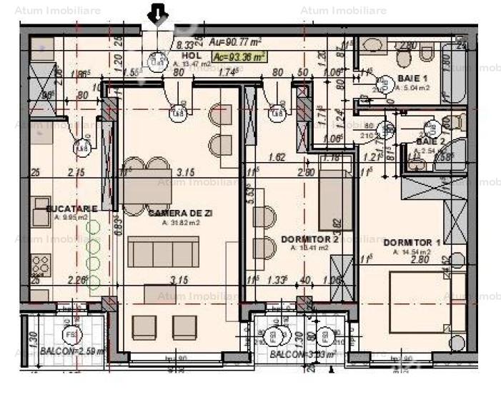 Vanzare apartament 3 camere, Piata Cluj, Sibiu