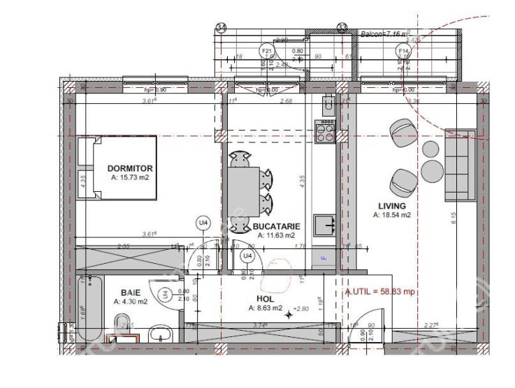 Vanzare apartament 2 camere, Bulevard Mihai Viteazu , Sibiu