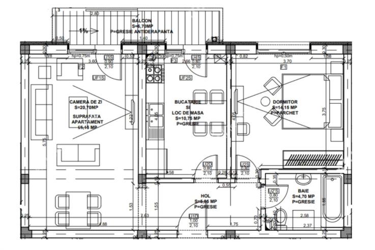 Vanzare apartament 2 camere, Bulevard Mihai Viteazu , Sibiu