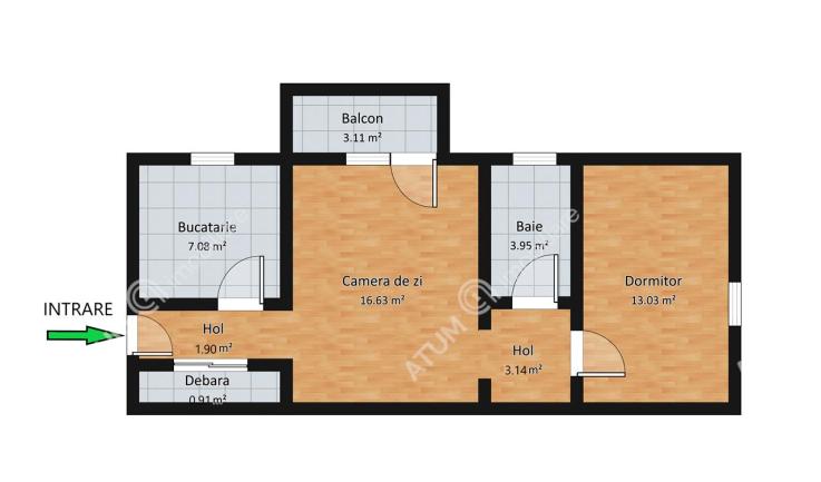 Vanzare apartament 2 camere, Terezian, Sibiu