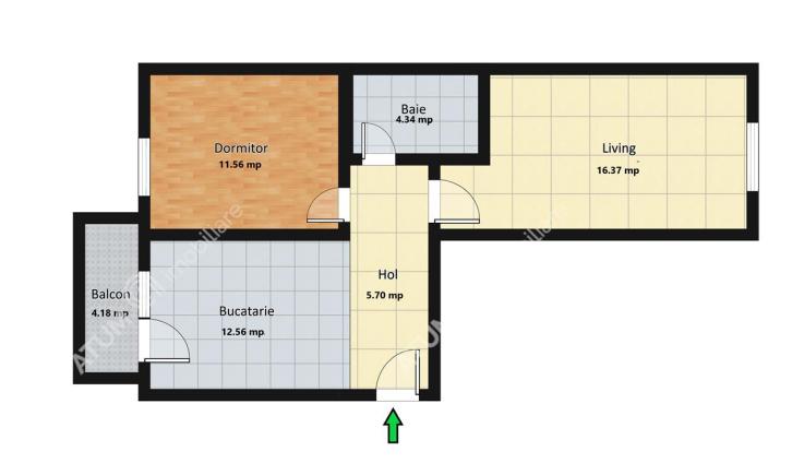 Vanzare apartament 2 camere, Calea Cisnadiei, Sibiu