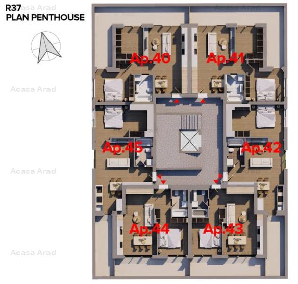 Apartament Penthouse ARED CITY  R37 - COMISION 0%