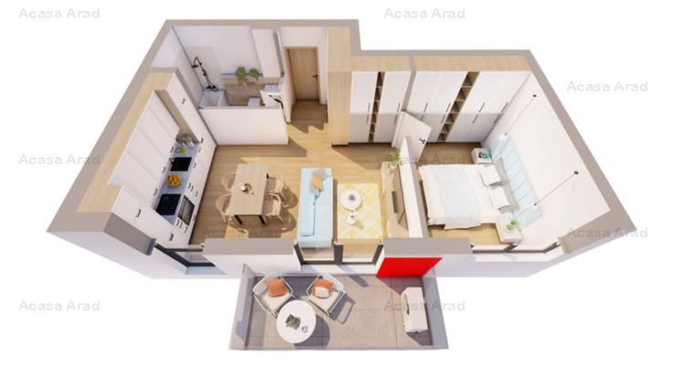 de vânzare apartament 2 camere / Ared  City / 0% comision