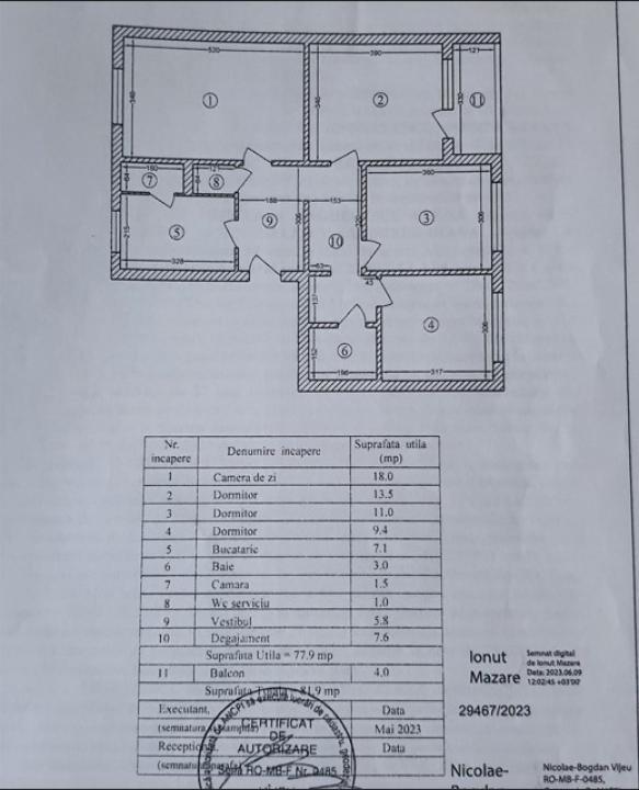 Apartament 4 camere Sos Antiaeriana,  OMV Rond Alexandriei